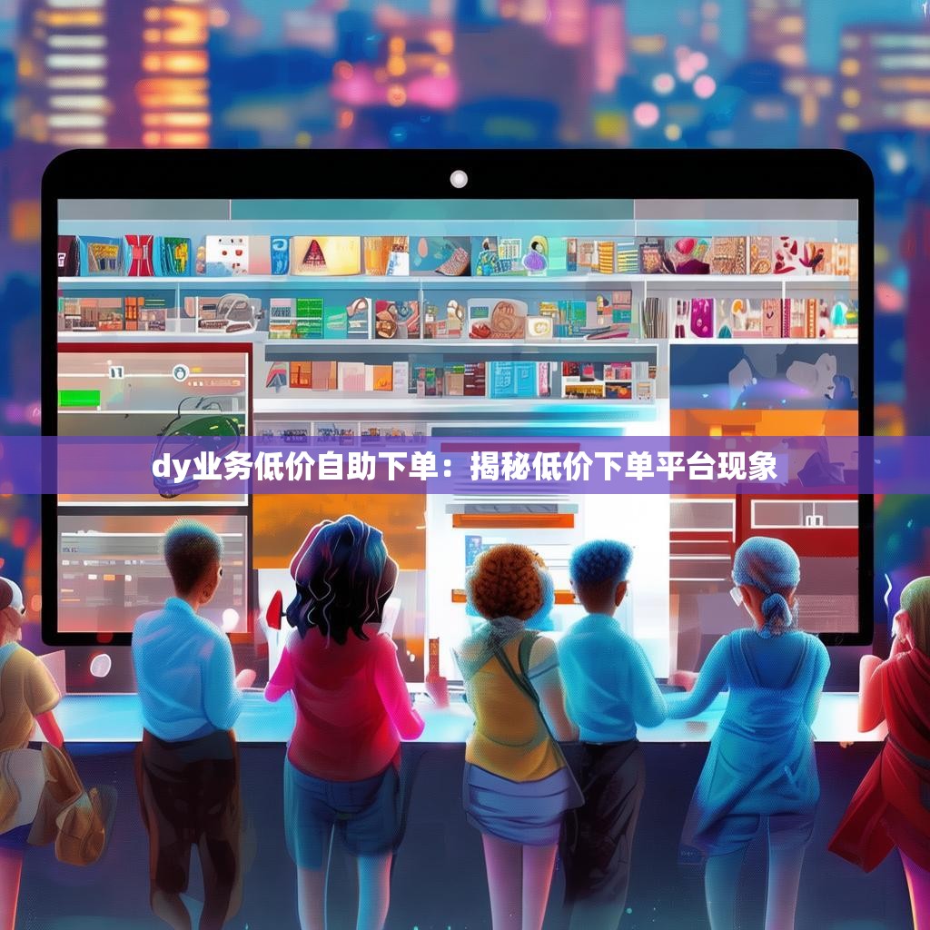 dy业务低价自助下单:揭秘低价下单平台现象