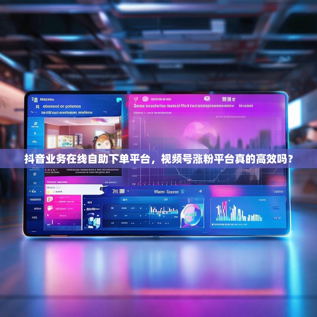 抖音业务在线自助下单平台,视频号涨粉平台真的高效吗?