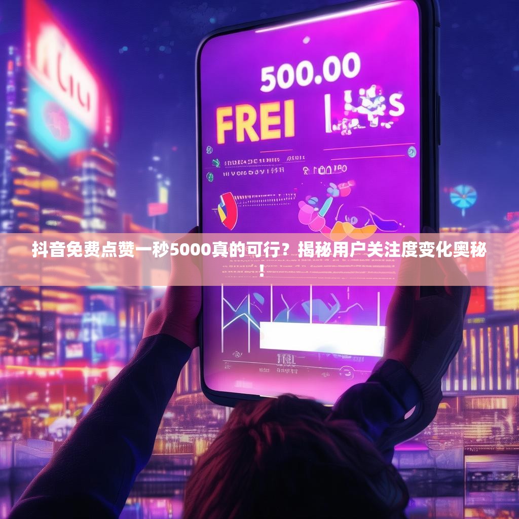 抖音免费点赞一秒5000真的可行?揭秘用户关注度变化奥秘!