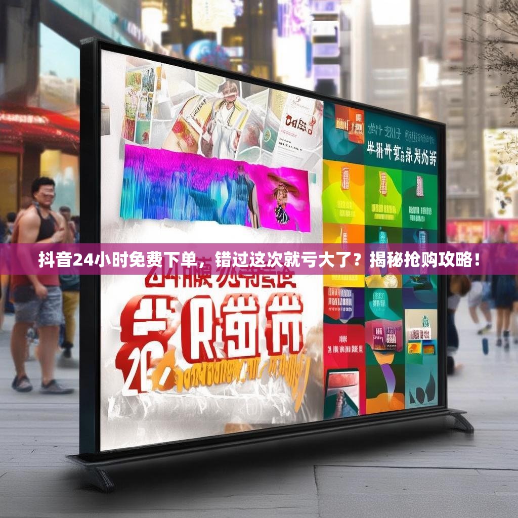抖音24小时免费下单,错过这次就亏大了?揭秘抢购攻略!