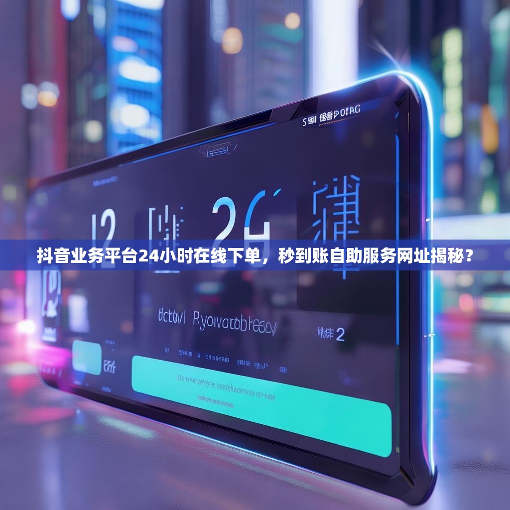抖音业务平台24小时在线下单，秒到账自助服务网址揭秘？