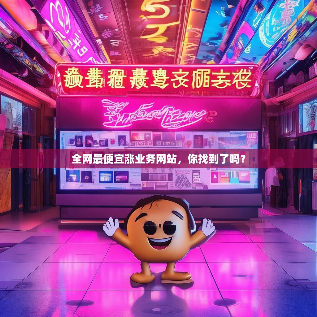 全网最便宜涨业务网站，你找到了吗？