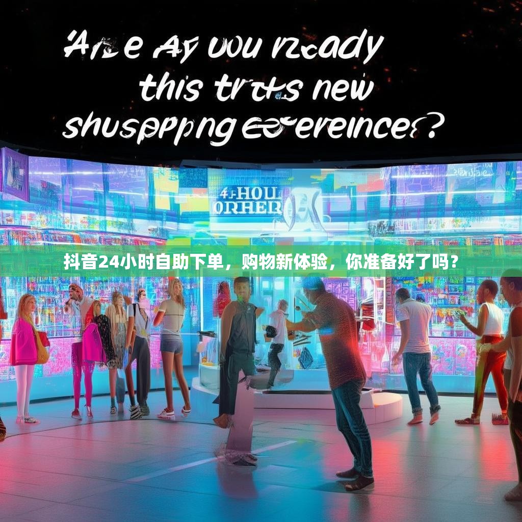 抖音24小时自助下单，购物新体验，你准备好了吗？