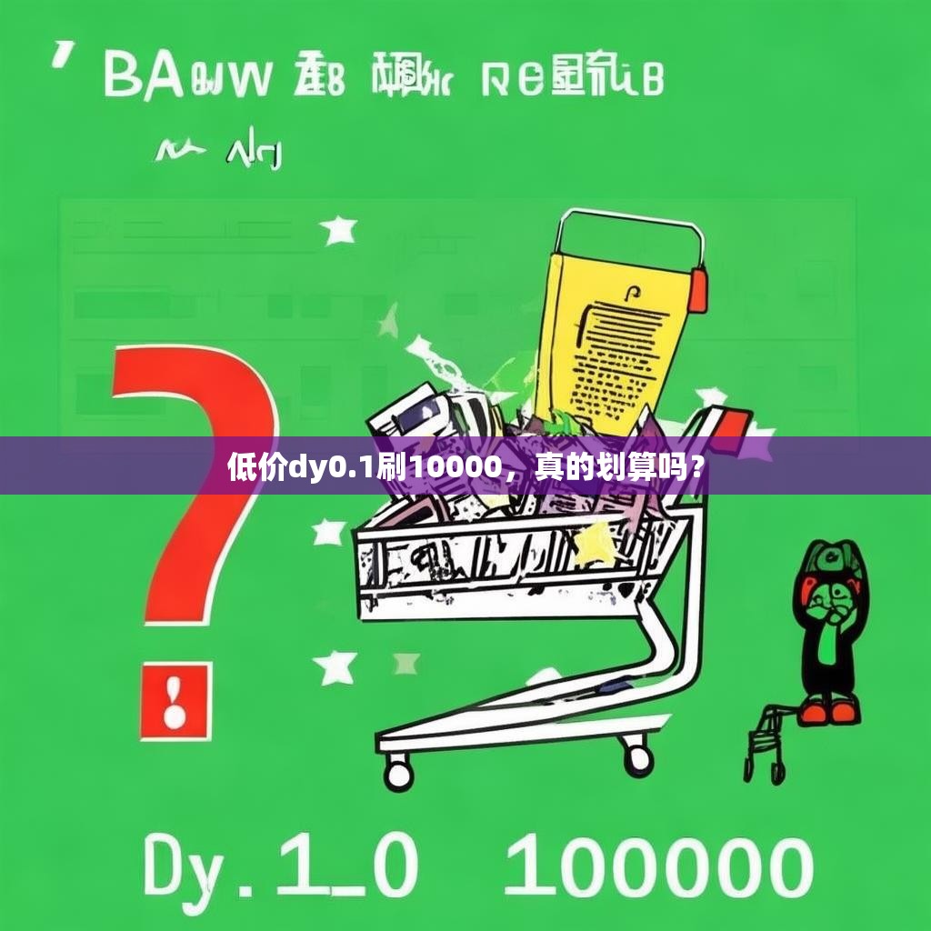 低价dy0.1刷10000,真的划算吗?