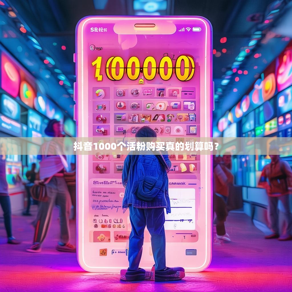 抖音1000个活粉购买真的划算吗？