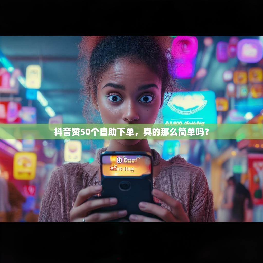 抖音赞50个自助下单，真的那么简单吗？