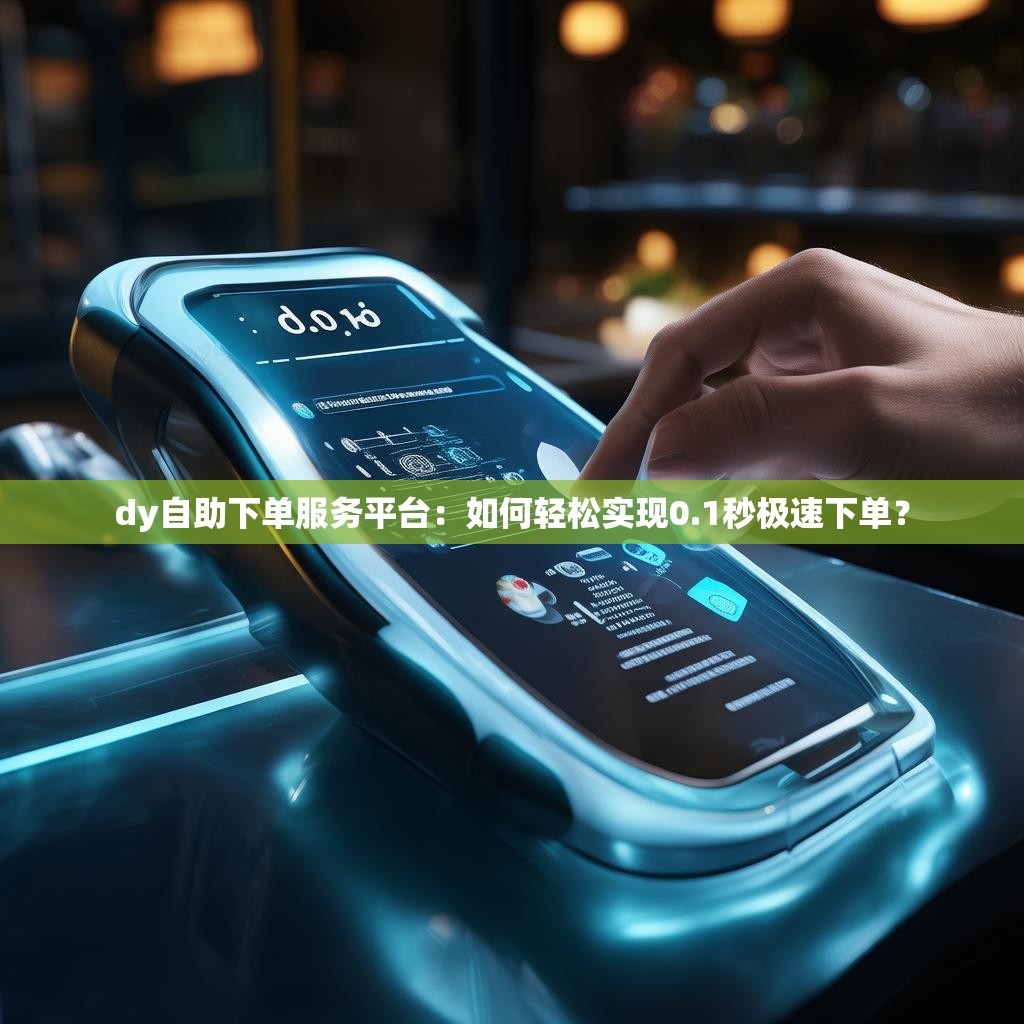dy自助下单服务平台：如何轻松实现0.1秒极速下单？