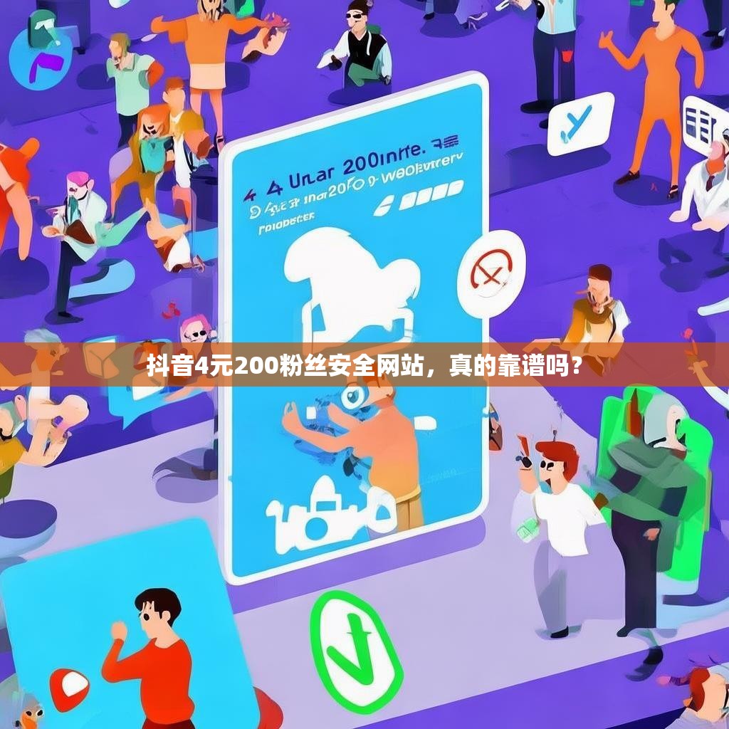 抖音4元200粉丝安全网站，真的靠谱吗？