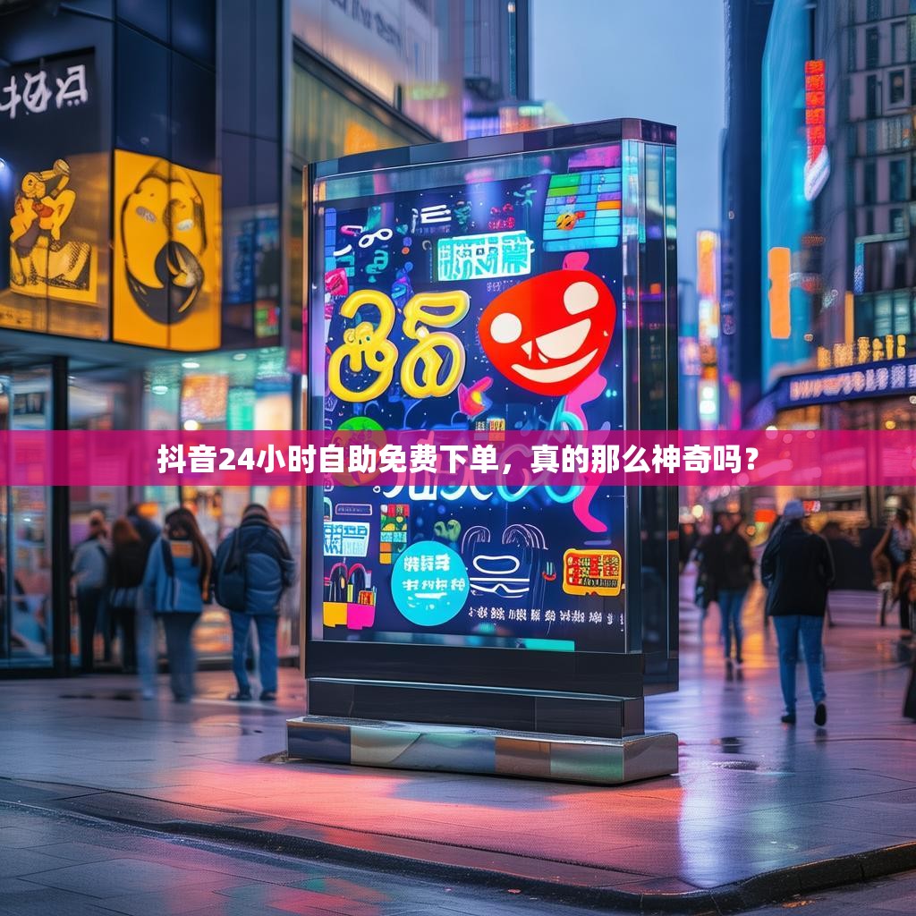 抖音24小时自助免费下单，真的那么神奇吗？