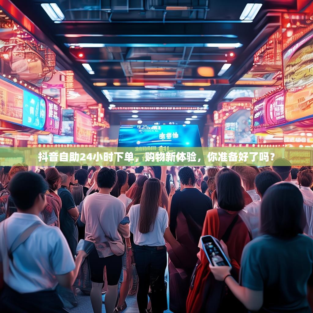 抖音自助24小时下单，购物新体验，你准备好了吗？