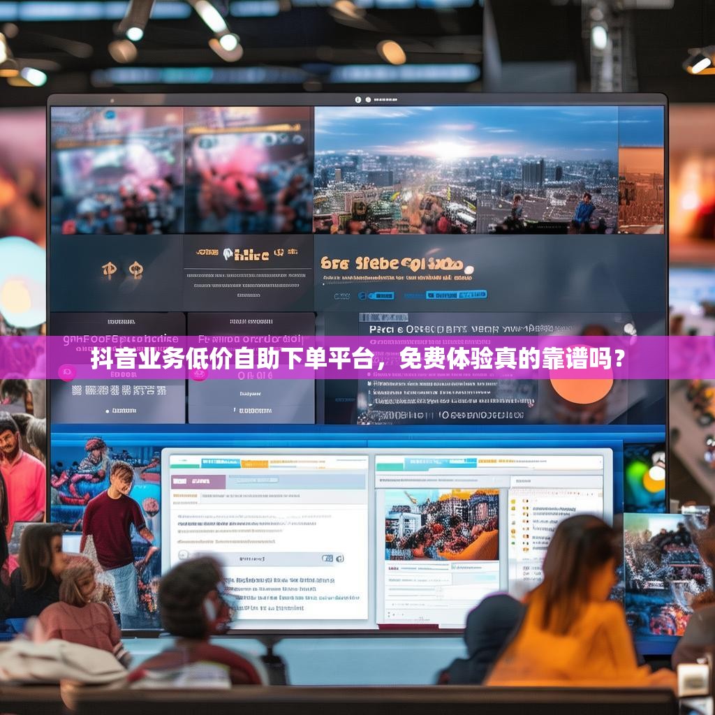 抖音业务低价自助下单平台，免费体验真的靠谱吗？