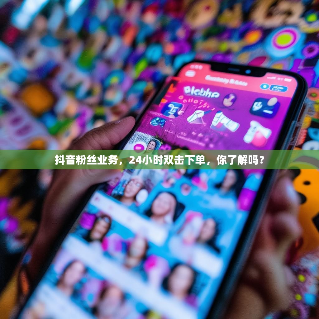 抖音粉丝业务，24小时双击下单，你了解吗？