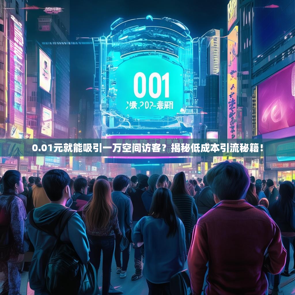 0.01元就能吸引一万空间访客？揭秘低成本引流秘籍！