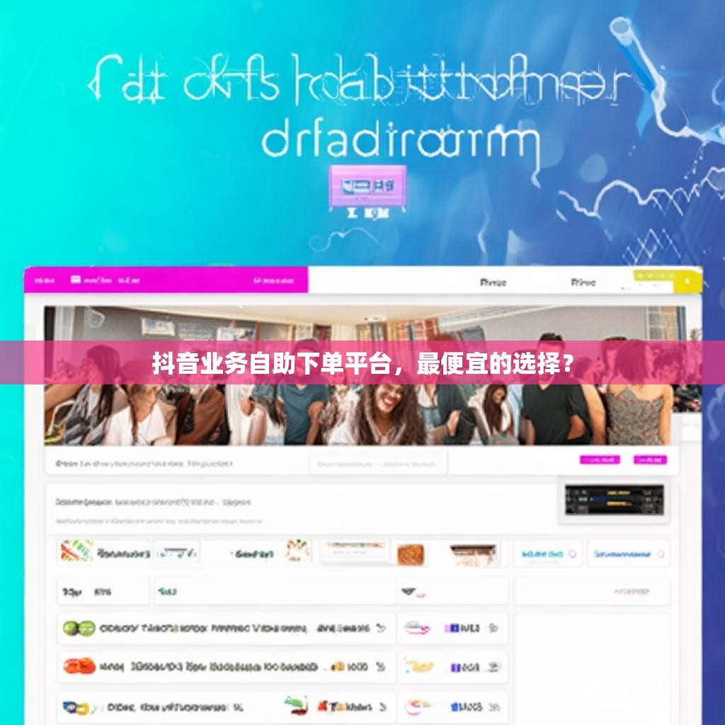 抖音业务自助下单平台，最便宜的选择？