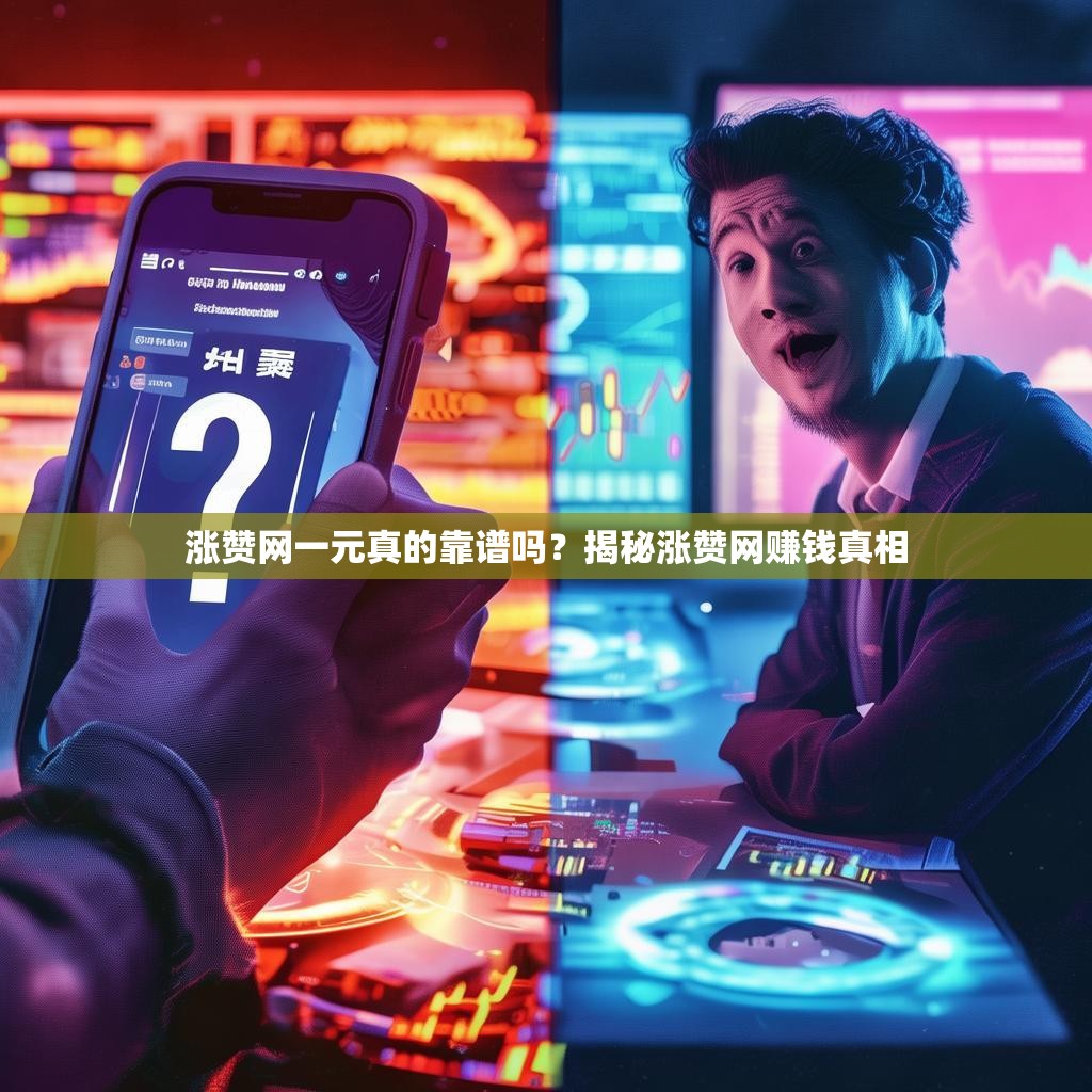 涨赞网一元真的靠谱吗？揭秘涨赞网赚钱真相