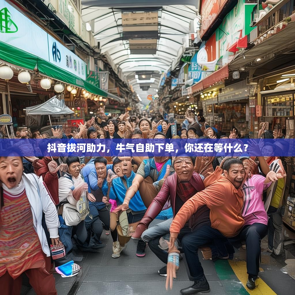 抖音拔河助力，牛气自助下单，你还在等什么？