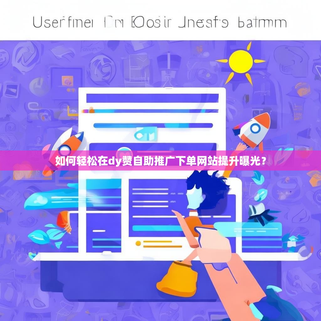 如何轻松在dy赞自助推广下单网站提升曝光？