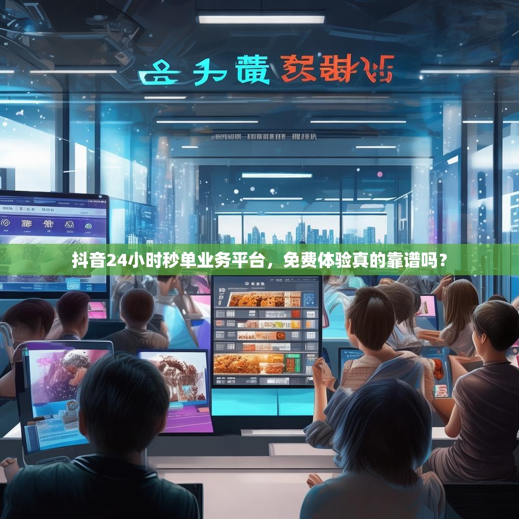 抖音24小时秒单业务平台，免费体验真的靠谱吗？