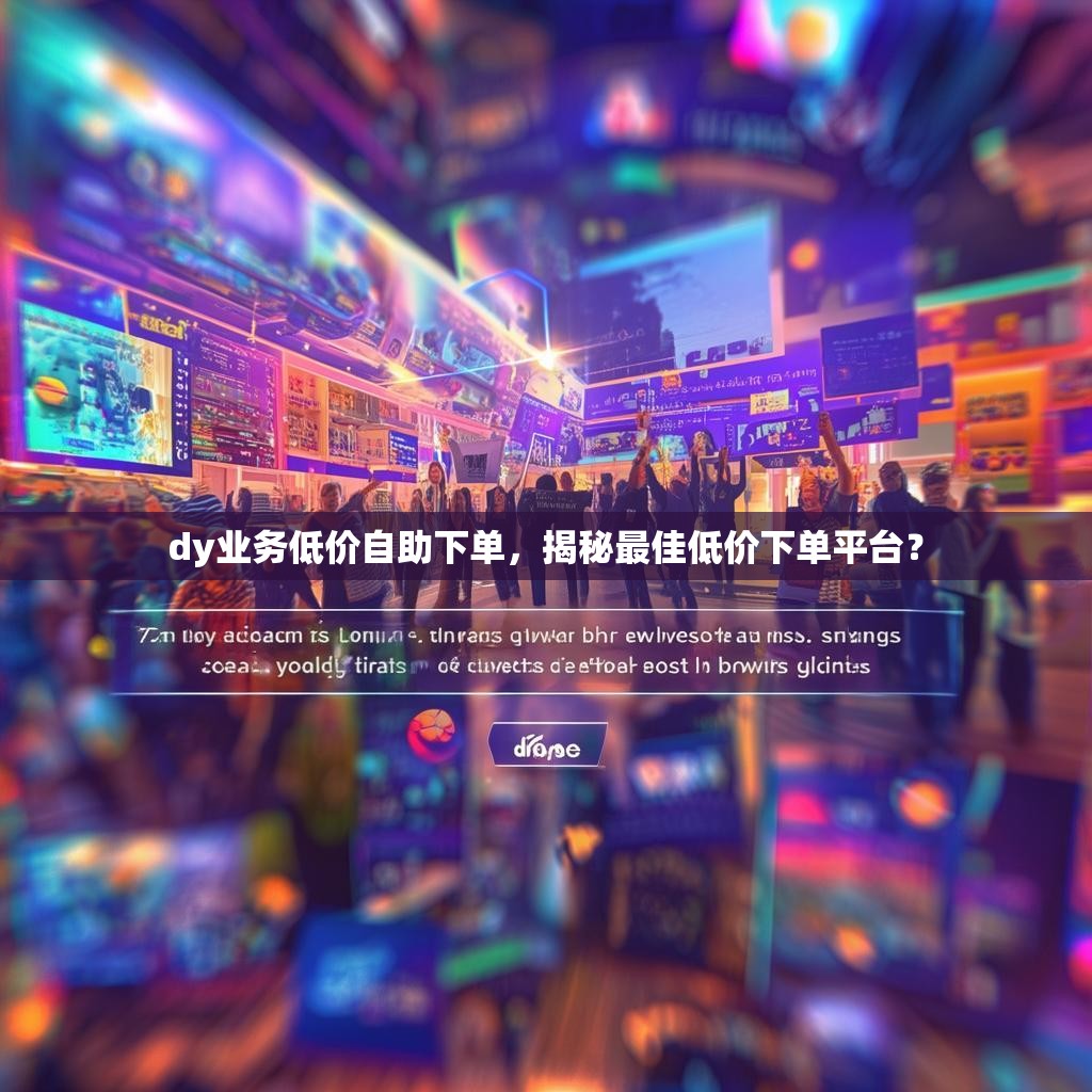 dy业务低价自助下单，揭秘最佳低价下单平台？
