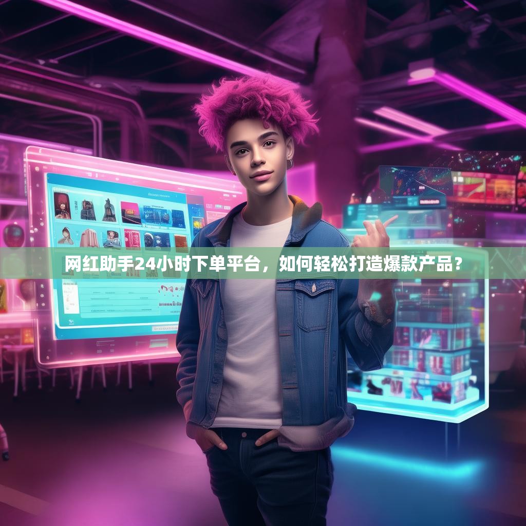网红助手24小时下单平台，如何轻松打造爆款产品？