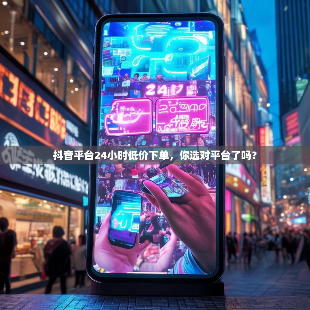 抖音平台24小时低价下单,你选对平台了吗?