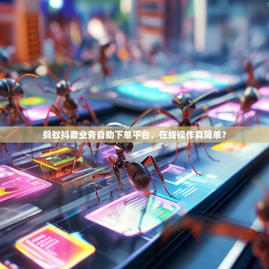 蚂蚁抖音业务自助下单平台，在线操作真简单？