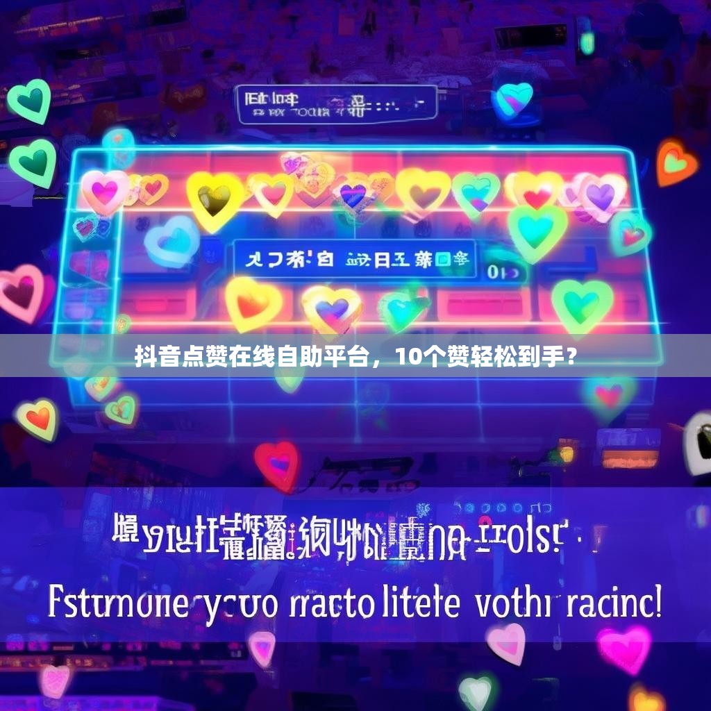 抖音点赞在线自助平台，10个赞轻松到手？
