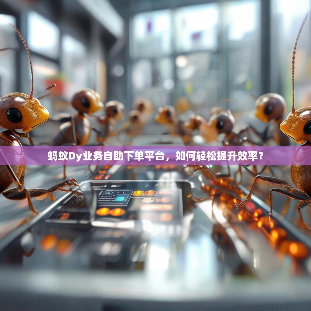 蚂蚁Dy业务自助下单平台，如何轻松提升效率？