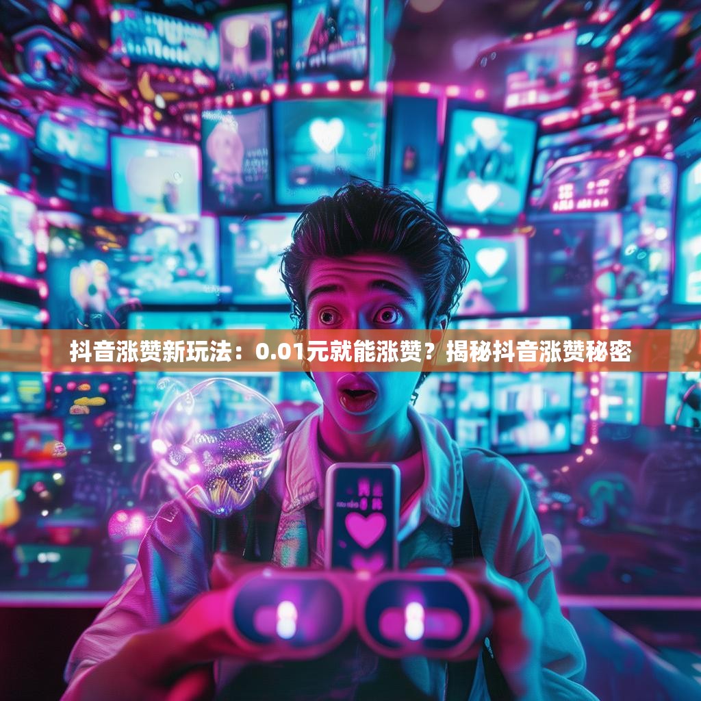 抖音涨赞新玩法：0.01元就能涨赞？揭秘抖音涨赞秘密