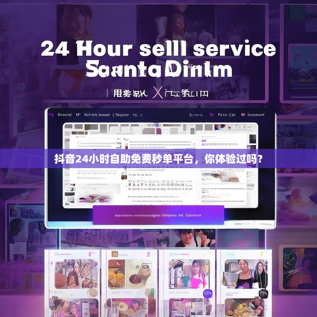 抖音24小时自助免费秒单平台，你体验过吗？
