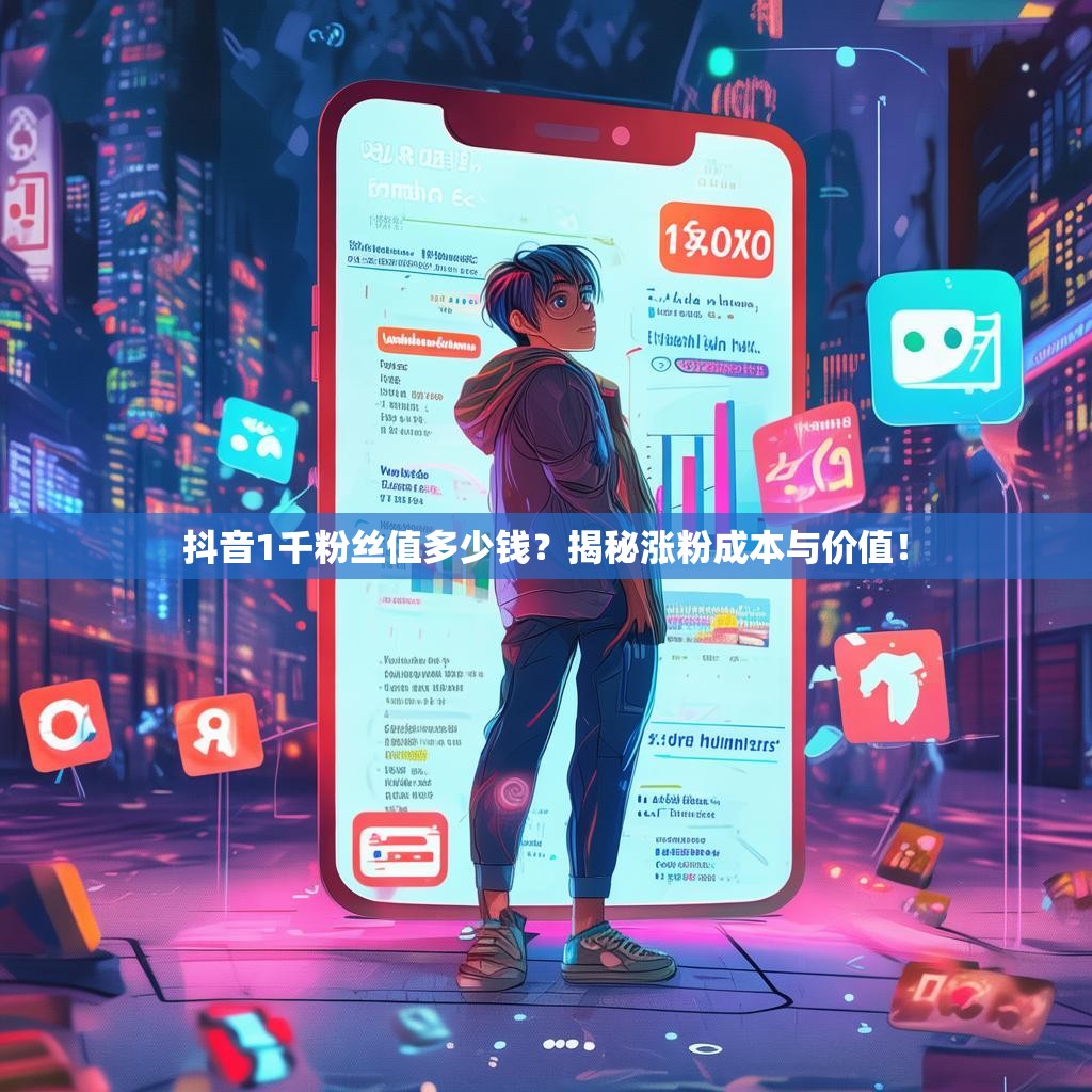 抖音1千粉丝值多少钱？揭秘涨粉成本与价值！