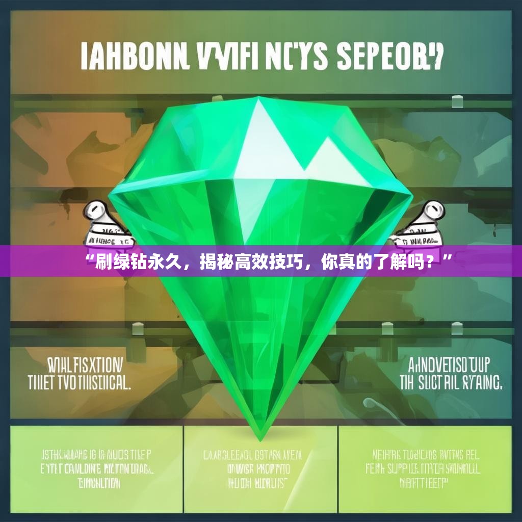 “刷绿钻永久，揭秘高效技巧，你真的了解吗？”