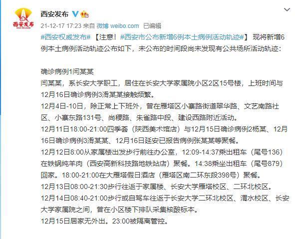 陕西新增本土确诊病例情况（附病例详情及活动轨迹）