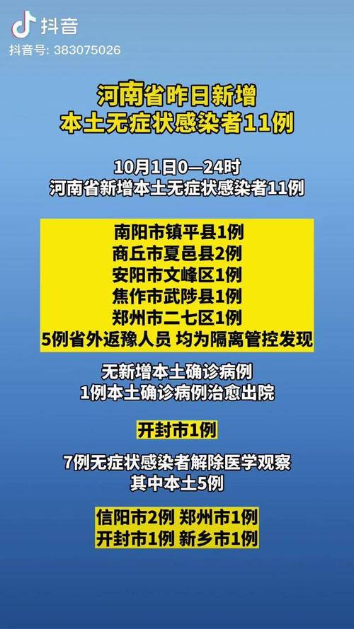 河南及全国新冠疫情情况，每日新增确诊、无症状感染者数据汇总